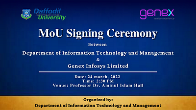 ITM & Genex Mou banner - Adobe branding design graphic design illustration