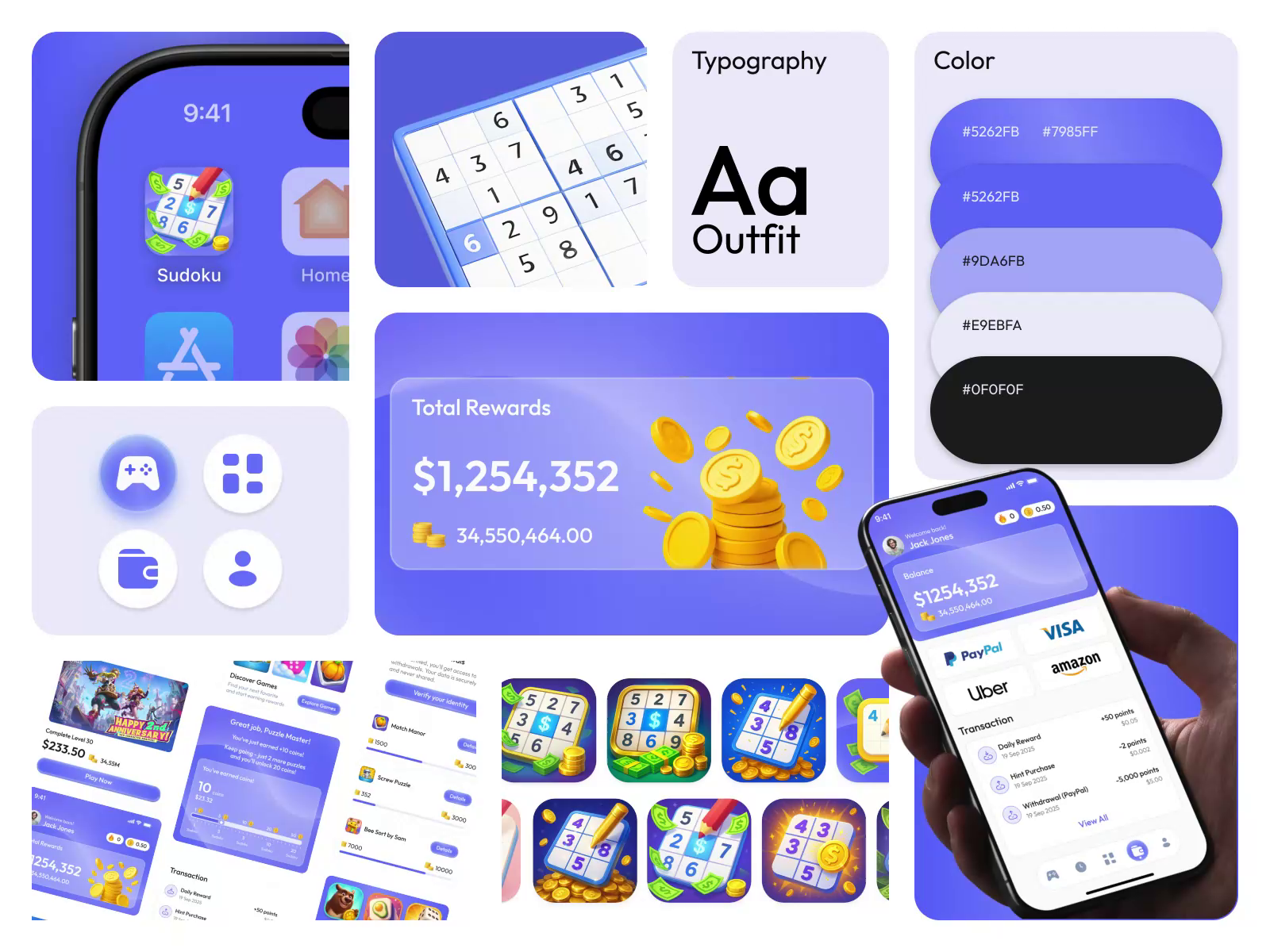 Example of Sudoku Mobile App UX/UI 🧩