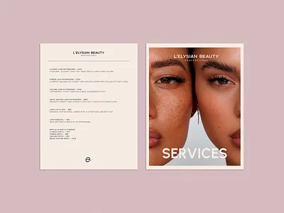 Luxury Lash Studio Branding - L’Elysian Beauty beauty brand beauty branding branding logo luxury brand identity premium brand identity premium logo