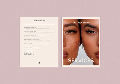 Luxury Lash Studio Branding - L’Elysian Beauty beauty brand beauty branding branding logo luxury brand identity premium brand identity premium logo