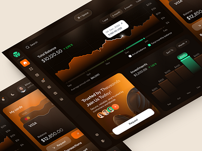 Dashboard for Finance design interface product service startup ui ux web website