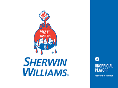 Sherwin Williams ⃕⃕Playoff branding design earth icon identity illustration logo paint playoff rebound refresh sherwin williams