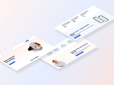 Landing page for an online medical help medical ui ux web design