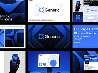 Brand Identity Sprint for Generic brand guidelines brand identiy branding branding sprint crypto defi liquidity logo design stablecoin style guide web3