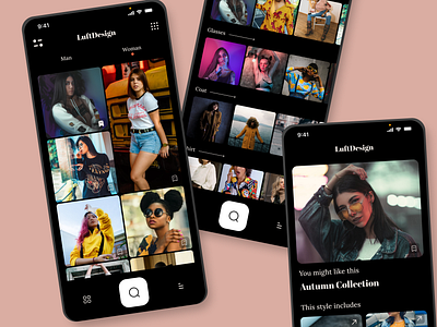 Luft Design app branding design fashion figma mobile network ui vector