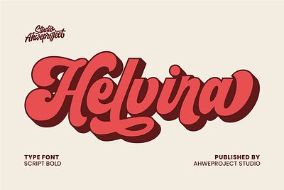 Helvira - Script Bold Font bold cursive bold lettering bold script branding font classic script commercial font cursive font display font fun script hand lettered font headline font logo font modern script playful font retro bold font retro script script font smooth script stylish font vintage font