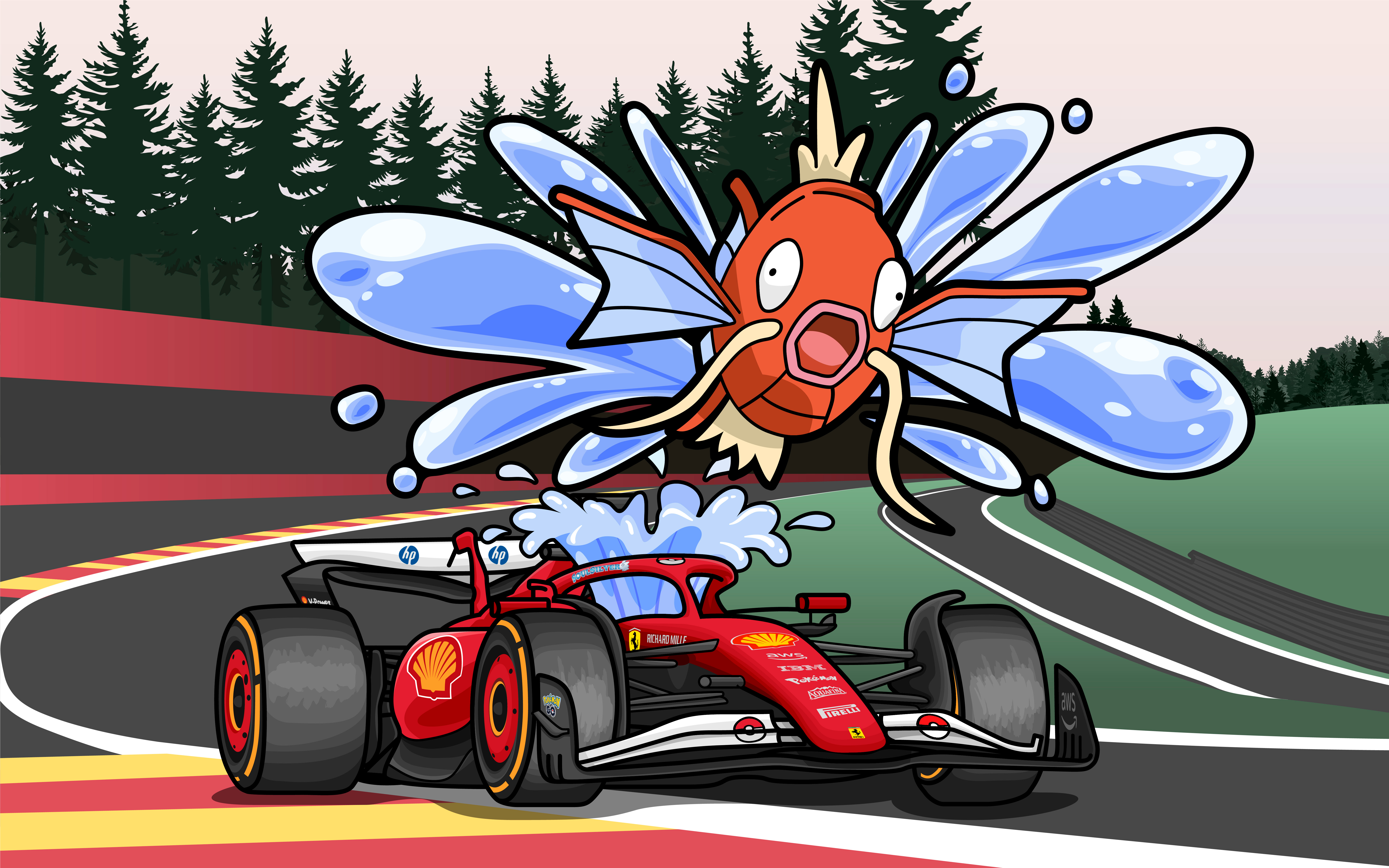 Magikap Crashes a Ferrari