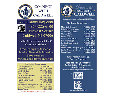 Borough of Caldwell typography