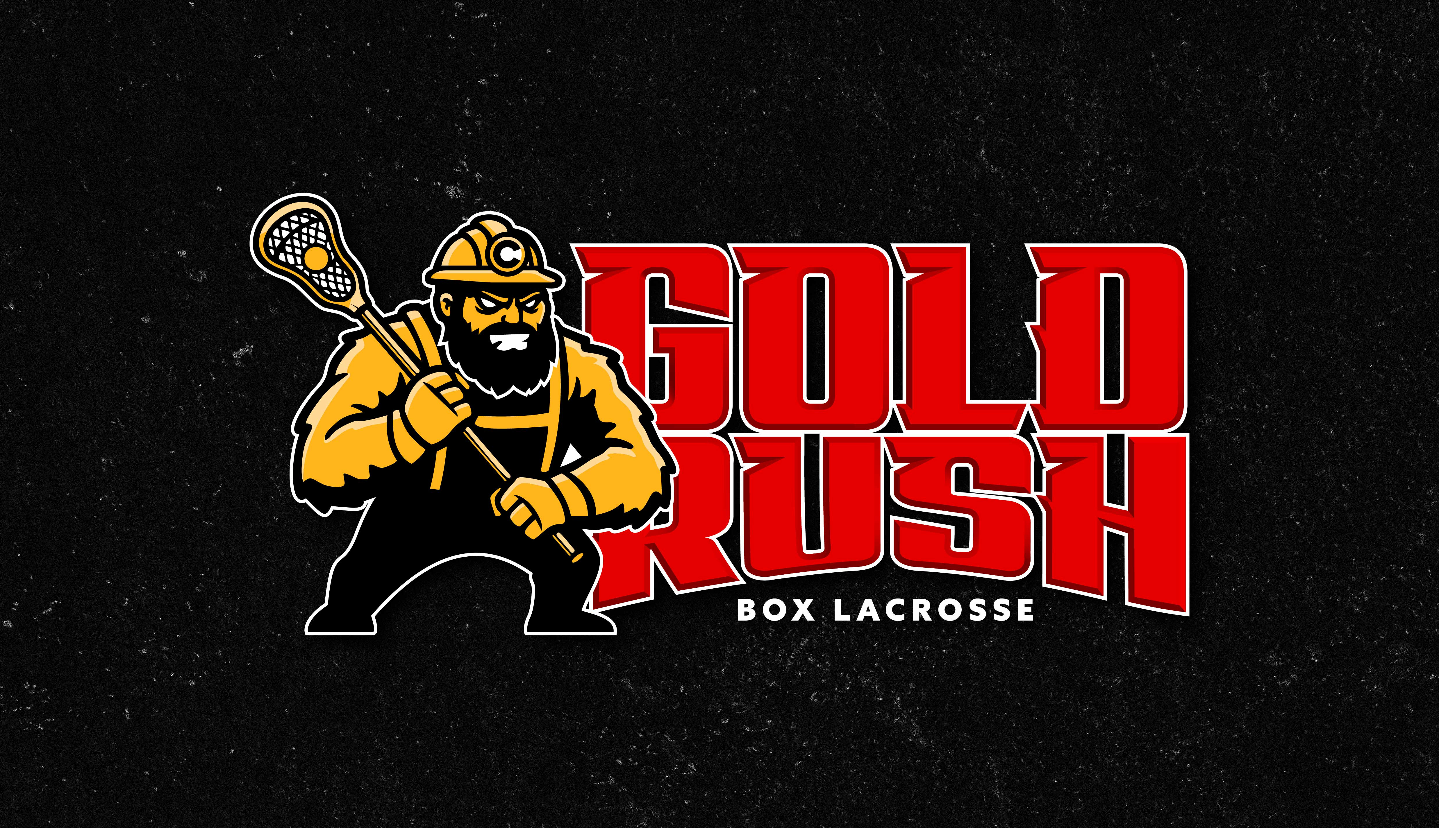 Colorado Springs Gold Rush Lacrosse Branding branding graphic design lacrosse logo logo design re branding rebranding vector