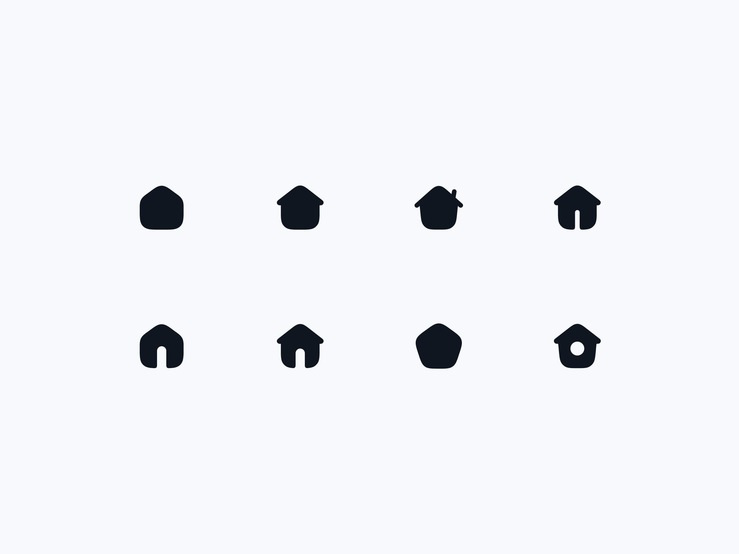 Which of these home icons would you choose? home homepage icon icon pack icon set mingcute