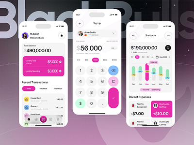 crypto currency wallet mobile ui design