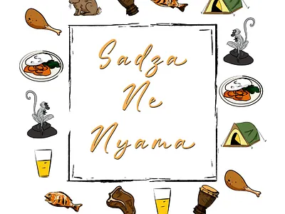Sadza Ne Nyama Merch branding fashion illustration merchendise tourism