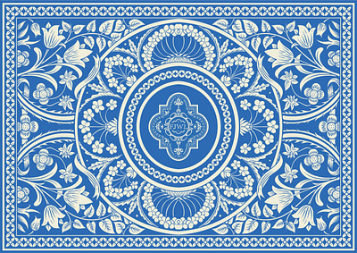 FJWL - Postcard Design bandana art custom bandana deer design flower illustration graphic design hand drawing heritage design illustration jaipur pattern magical scarf mystical art nature art pattern design scarf design textile illustration vintage drawing wildlife illustration