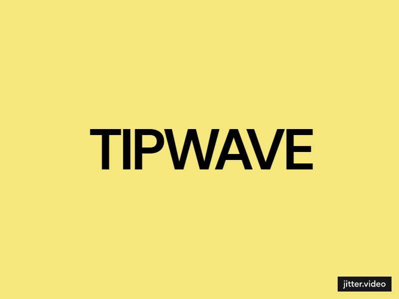 TIPWAVE app branding design graphic design illustration logo vector