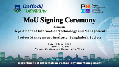 ITM & PMI Mou banner - Adobe branding design graphic design illustration