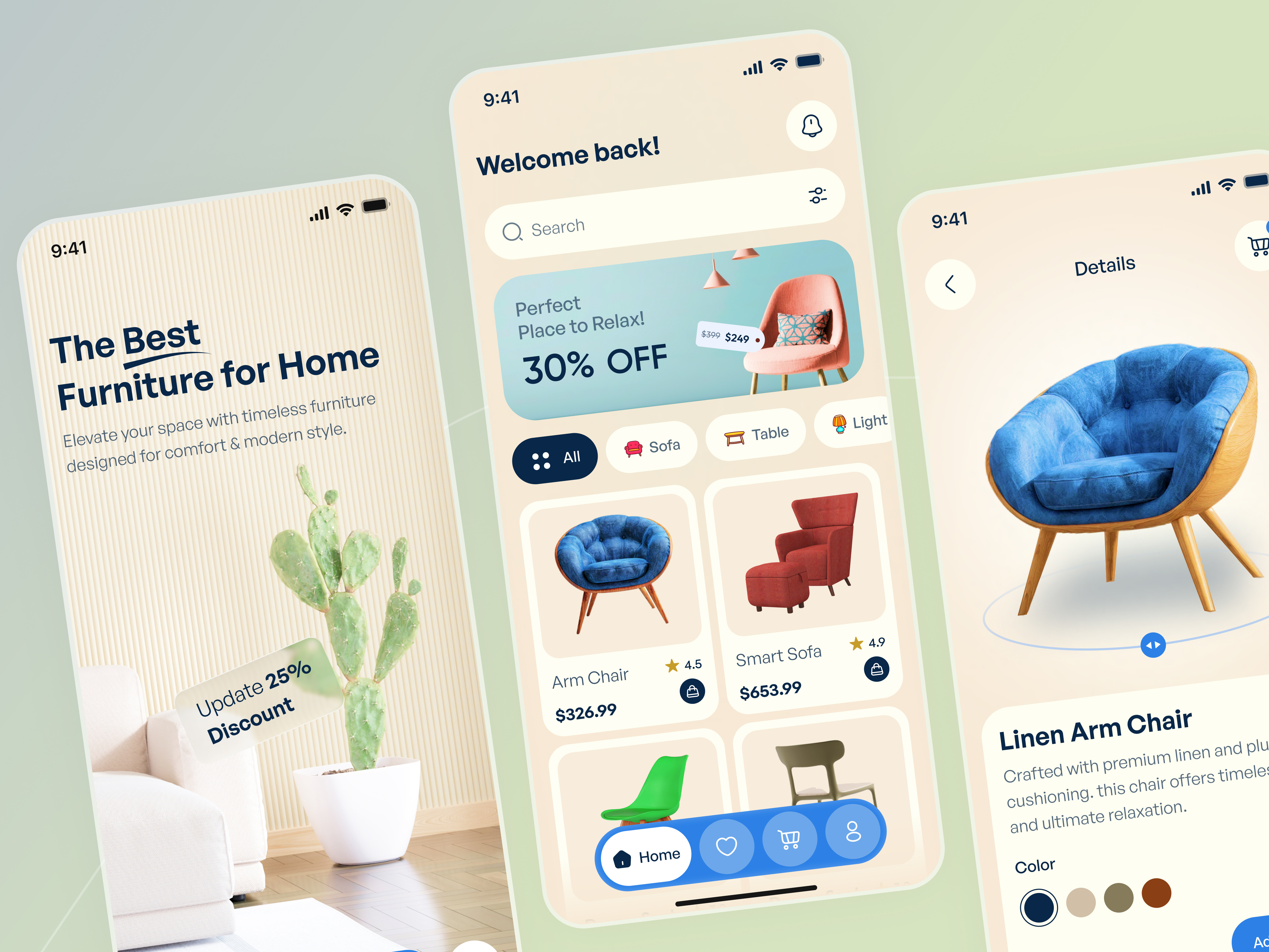 Furniture App UI – Modern & Minimal Design app design e commerce ecommerce furniture furniture app home homedesign interior mobile mobile app design mobile apps mobile design mobileapps online store property shop store ui