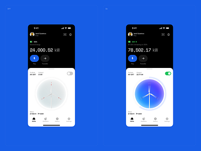 HAWT Energy app battery charge energy finance fintech hawt payment transfer ui ux wallet