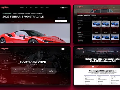 Full Redesign of Barrett-Jackson’s Auction Site auction bid branding buy car cms consignment design logo mobile redesign responsive sell ui ux vehicle website