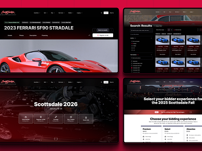 Full Redesign of Barrett-Jackson’s Auction Site auction bid branding buy car cms consignment design logo mobile redesign responsive sell ui ux vehicle website