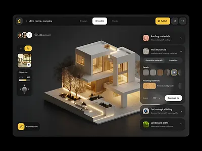 UI-UX for a Modeling Product ✦ Buildwy design interface product service startup ui ux web website