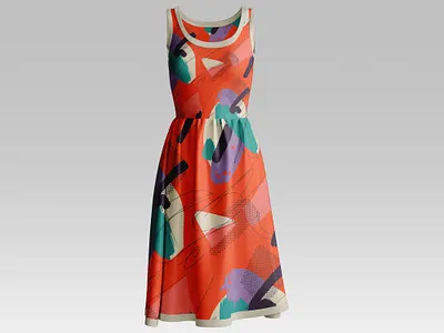 Abstract & Floral Fabric Pattern Design clothing design fabric print fashion floral graphic designer pattern seamless surface textile