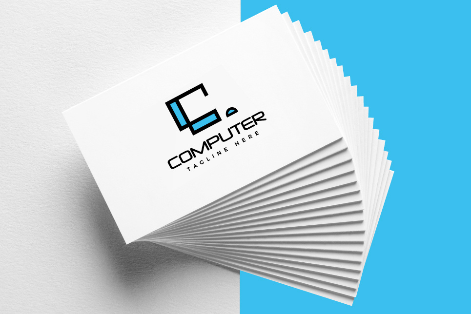 Letter C Computer Logo Design Minimal PC Logo by LOGOXpress on Dribbble
