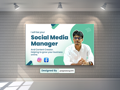 I will be your social media manager social media content creator advertisement advertising graphic design graphic designer marketing promotion social media designer social media manager