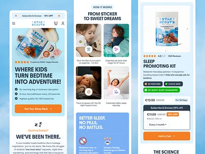 Star Scouts – Mobile Experience UI app mockup kids mobile design mobile mockup mobile view parenting app product design responsive sleep kit ui ui design ux ux design website design
