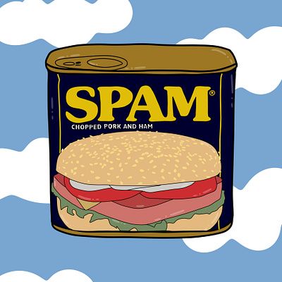 SPAM bold creative direction design digital art graphic design illustration maximalism pop art procreate