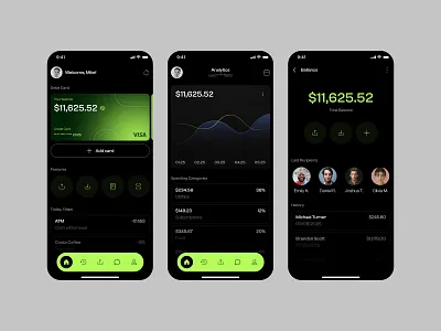 Mobile Banking App app banking black branding design designstudio finance financialfreedom financialliteracy mobileapp onlinebanking security technology transactions ui uxuidesign