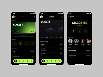 Mobile Banking App app banking black branding design designstudio finance financialfreedom financialliteracy mobileapp onlinebanking security technology transactions ui uxuidesign