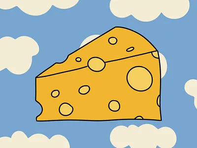Cheese bold cheese creative direction design digital art graphic design illustration maximalism pop art procreate