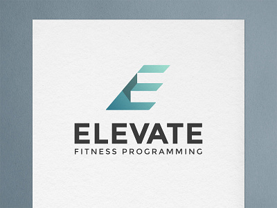 Elevate Fitness branding digital e monogram elevate fitness graphic design gym hidden meaning logo logo design monogram programming stairs steps vector logo white space workout