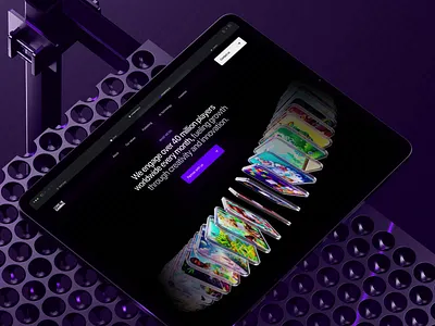 AI Landing page web design 3d hero cards ✦ Core Gaming ai animation design interaction landing page motion graphics service site startup ui ux web design website