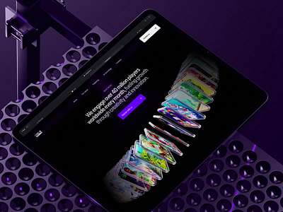 AI Landing page web design 3d hero cards ✦ Core Gaming ai animation design interaction landing page motion graphics service site startup ui ux web design website