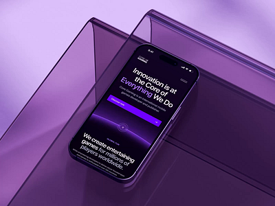 AI Landing page web design mobile scroll ✦ Core Gaming ai animation design interaction landing page motion graphics service site startup ui ux web design website