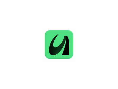 U letter dynamic logo brand branding dynamic icon letter modern movement sport stylish