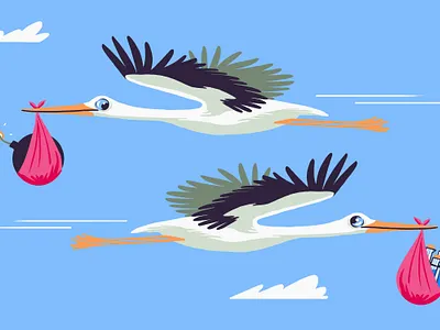 Pronatalism bird birth bomb decline economy eugenics fertilization illustration ivf population pronatalism race rate stork