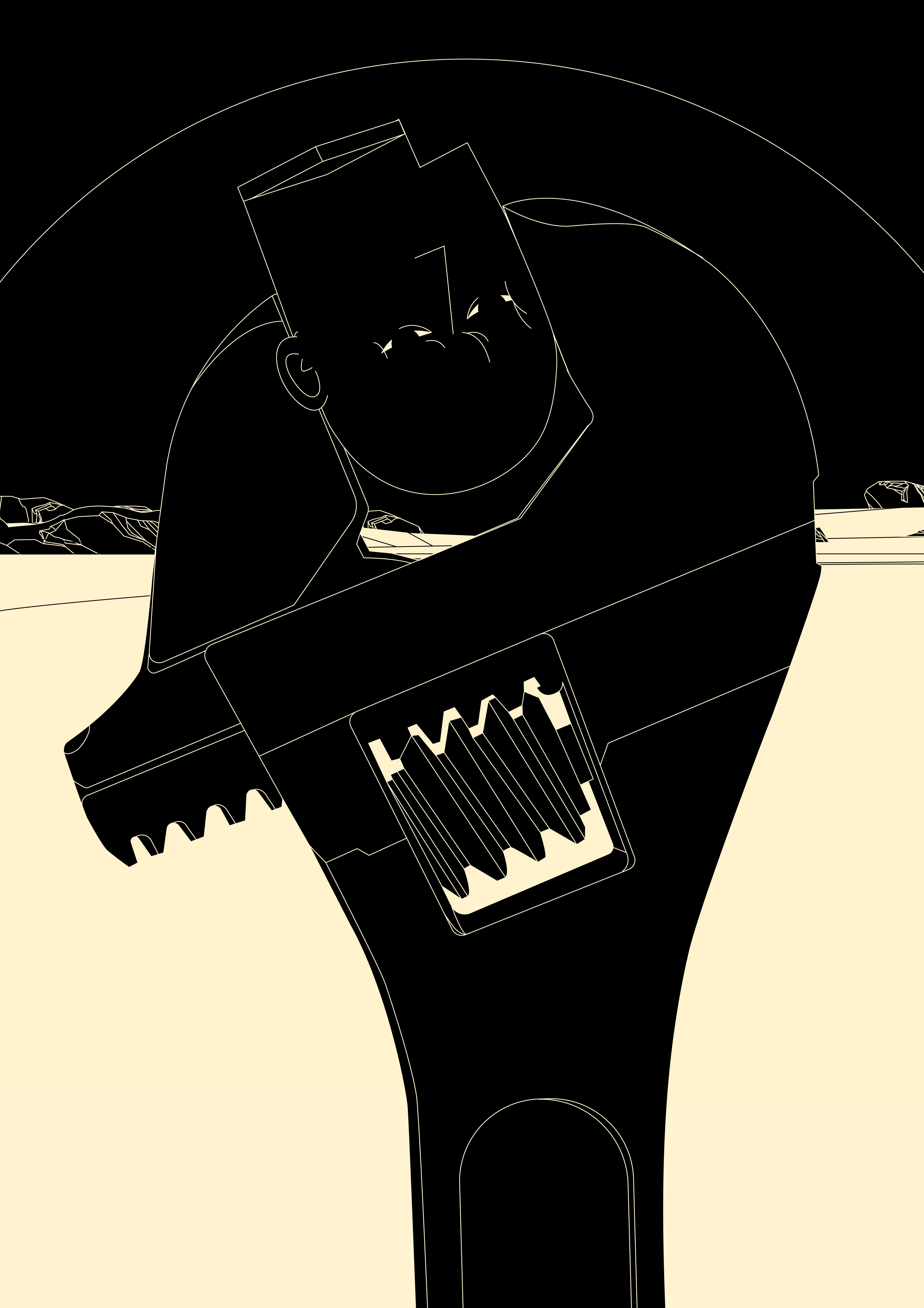 Creative tools abstract branding composition conceptual illustration cover cover illustration design dual meaning editorial editorial illustration illustration laconic lines minimal poster splash splash art