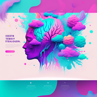 beautiful Psychology website flyer design graphic design logo ui uiux website b