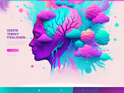 beautiful Psychology website flyer design graphic design logo ui uiux website b