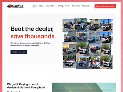Homepage Design for Auto - Buying Platform agency animation automotive car website conversion design dealership website figma ideapeel landing page leasing site ui uiux design user experience ux web design webflow
