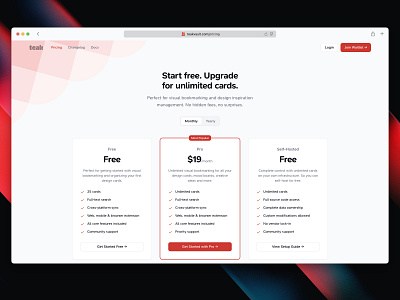 Pricing Page 🀄 design header landing landing page light minimal saas ui web design