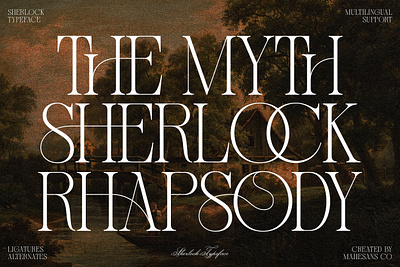 Sherlock – Elegant Classic Serif brand identity branding chic font classic font classy design elegant font fonts free free font graphic design illustration logo logotype serif font type type design typeface typography