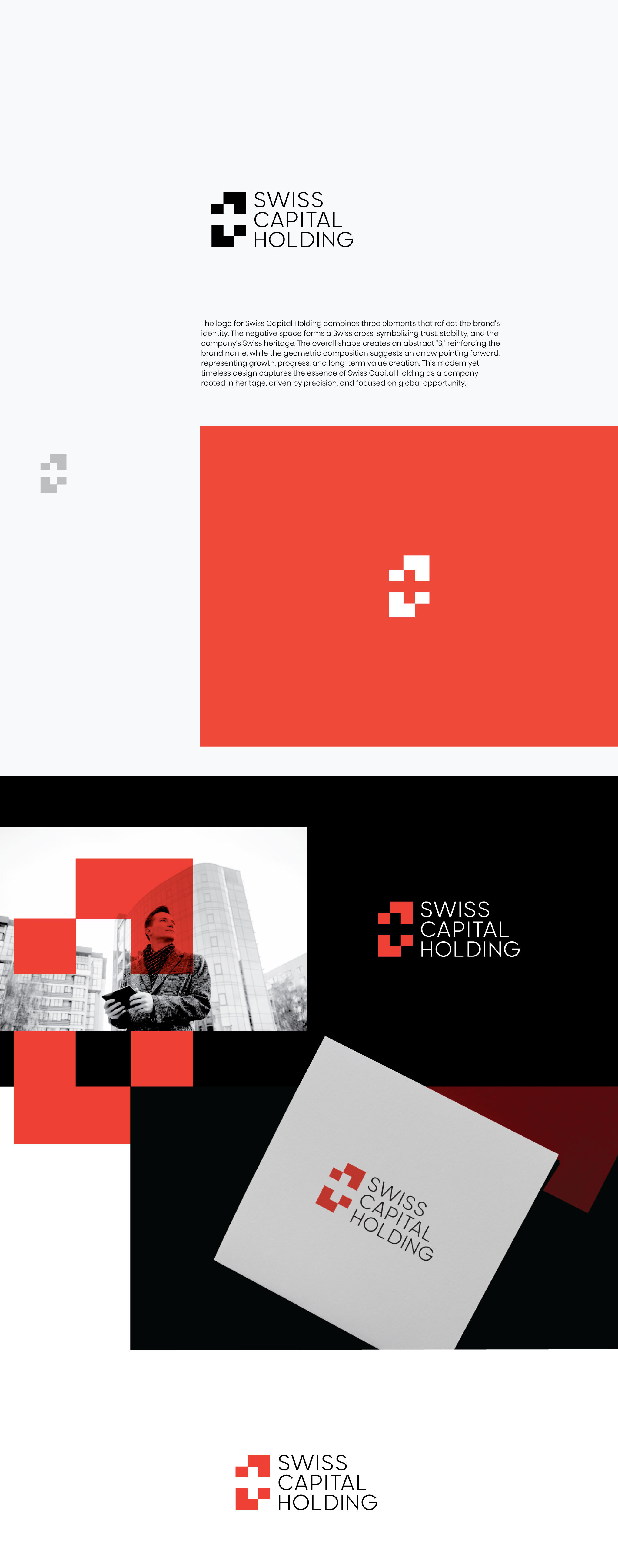 Logo design - Swiss Capital Holding adobe photoshop branding design graphic design illustration landing page logo vector web design