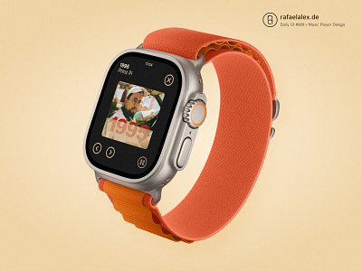 Daily UI #009 – Music Player app design apple watch dailyui mobile design music player onest smartwatch ui design wearable design