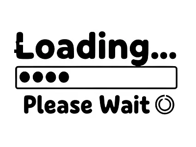 Loading Please Wait - Funny Slow Response Humor Design apparel design design funny humor illustration vector