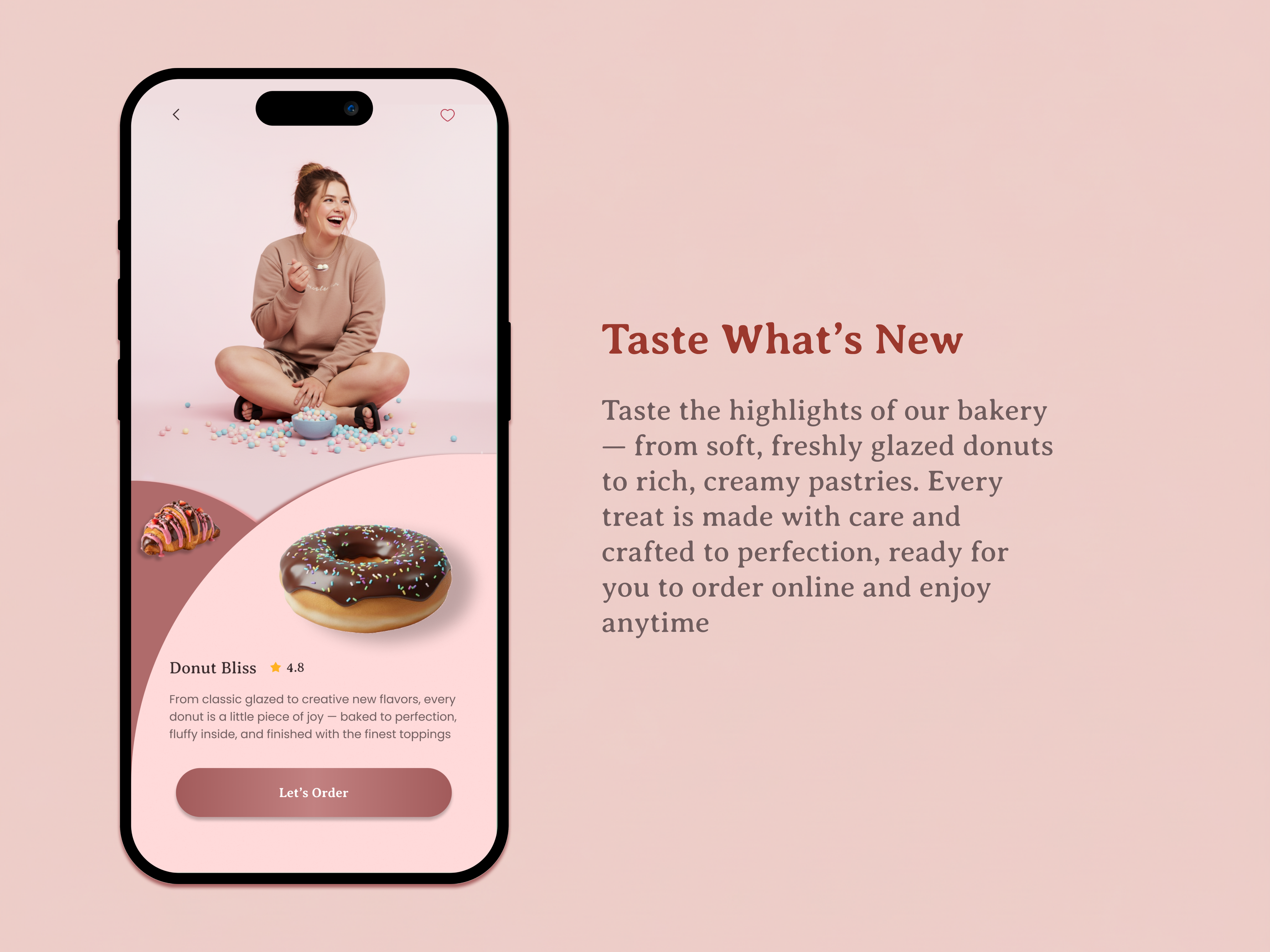 Example of Bakery Ordering App UI Design