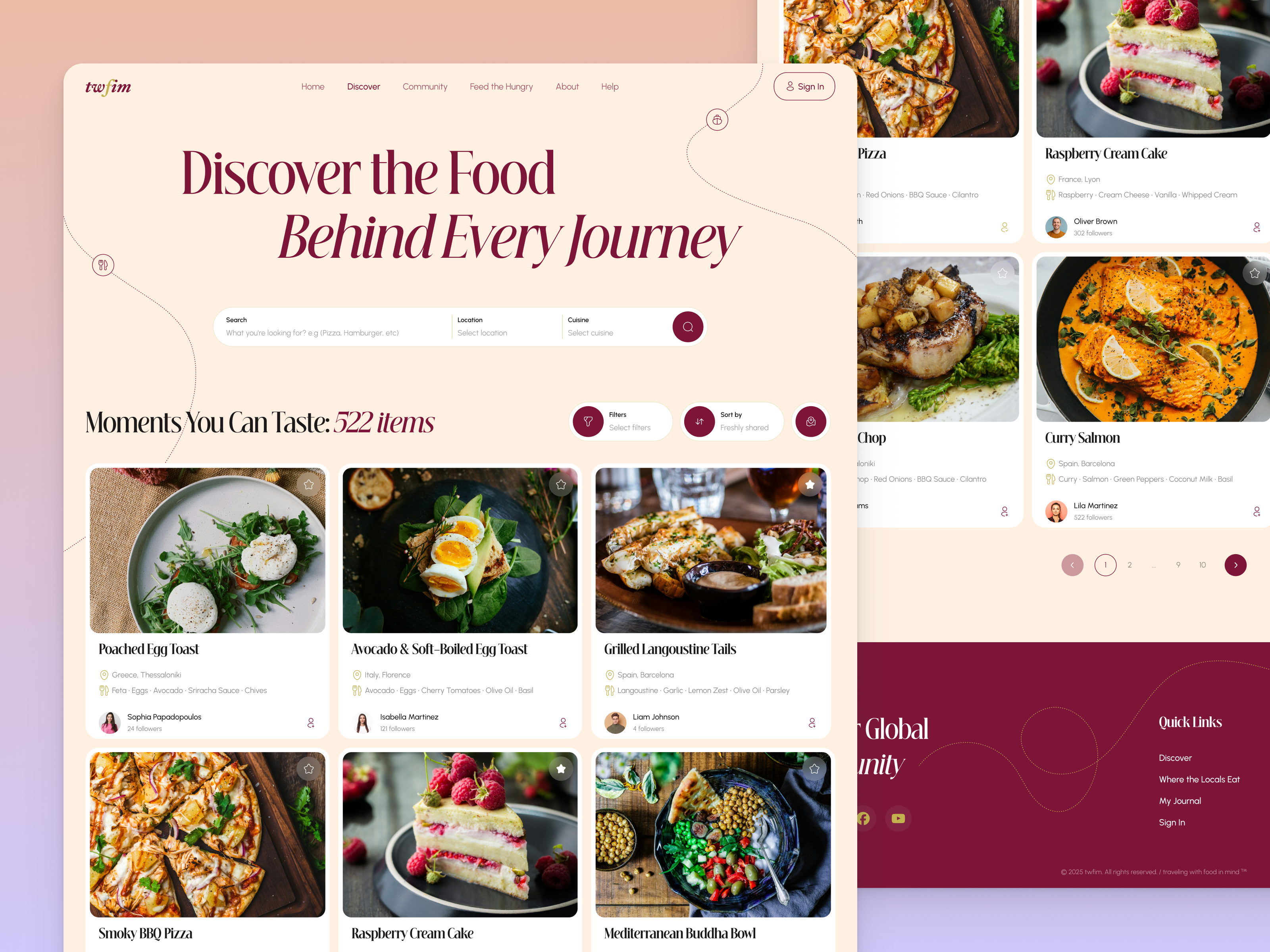 Meal Discovery Inspiration Platform