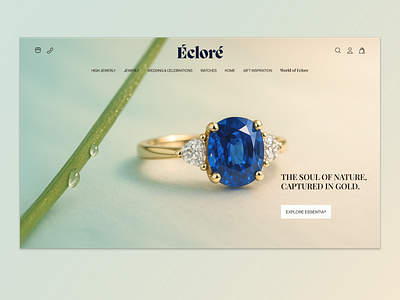 ECLORÉ — Contemporary Fine Jewelry Brand ai artificialintelligence brandidentity branding design e commerce illustration jewelryphotography jewelryvisuals jewerlystore logo ui ux webdesign